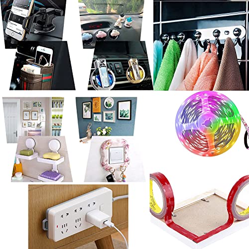 Double Sided Tape 1in x 16.5ft, Mounting Tape Heavy Duty, Removeable PE Foam Tape Strips, Strong Adhesive Tape Waterproof Free Damage for Paint Wall Picture Hanging Poster
