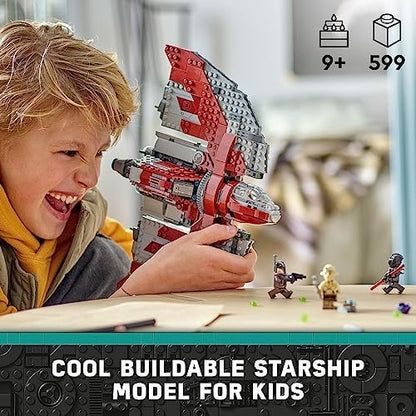 LEGO Star Wars Ahsoka Tano’s T-6 Jedi Shuttle Spaceship Toy - Star Wars Building Toys Set for Kids, Boys & Girls, Ages 9+ - Birthday Gift for Fans - 4 Minifigures - 75362