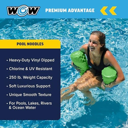 WOW World of Watersports First Class Foam Pool Noodles for Swimming and Floating, Pool Floats, Lake Floats