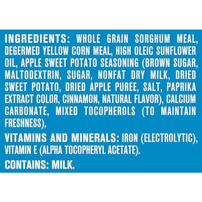 Gerber Stage 3 Baby Food Snacks, Apple Sweet Potato Lil' Crunchies, Snacks for Babies, Baby Led Feeding, 6-Pack