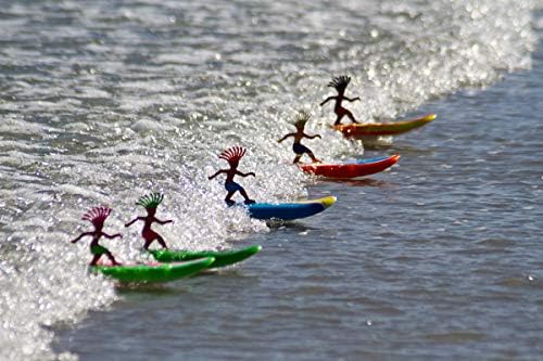Surfer Dudes Classics Wave Powered Mini-Surfer and Surfboard Toy - Hanalei Harry