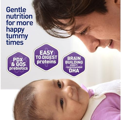 Enfamil NeuroPro Gentlease Baby Formula, Brain Building DHA, HuMO6 Immune Blend, Designed to Reduce Fussiness, Crying, Gas & Spit-up in 24 Hrs, Ready-to-Feed Infant Formula, Liquid, 32 Fl Oz (6 Count)