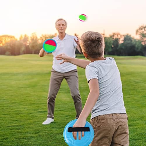 Ayeboovi Toss and Catch Paddle Ball Game Outdoor Beach Pool Sand Toys Outside Lawn Yard Games for 3 4 5 6 7 8 9 10 11 12 Year Olds Girls Boys Toys Birthday Gift (2 Paddles 2 Balls)