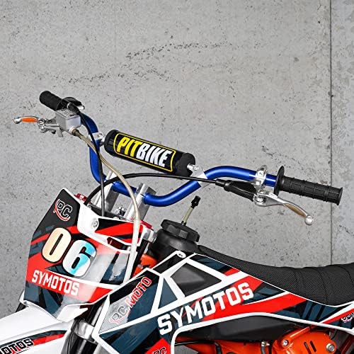 Handle Bar with Foam Pad 7/8" 22MM Handlebar Compatible with CRF YZF KXF KLX RMZ DRZ Pit Dirt Bike Motocross ATV Quad Blue