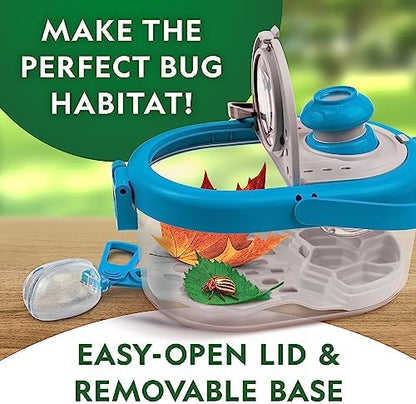 National Geographic Bug Catcher Kit for Kids - Kids Bug Habitat with Magnified Viewer, Bug Catcher, Tweezers & Learning Guide, Insect Habitat, Outdoor Toys, Kids Bug Catching Kit, Bug Box
