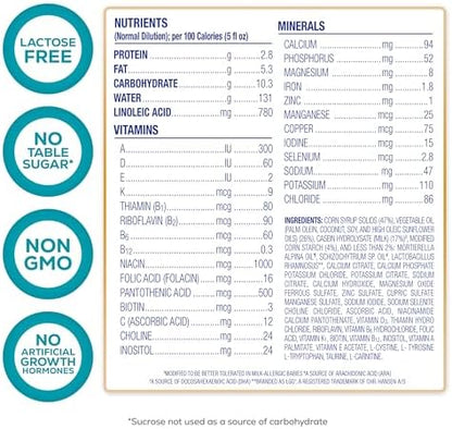 Enfamil Nutramigen Hypoallergenic Baby Formula with Iron, Lactose Free, Colic Relief from Cow's Milk Allergy Starts in 24 Hours, Brain Building DHA, Probiotic LGG for Immune Support, 32 Fl Oz, 6 Count