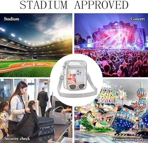 USPECLARE Clear Purse Stadium Approved CrossBody Bag for Men and Women