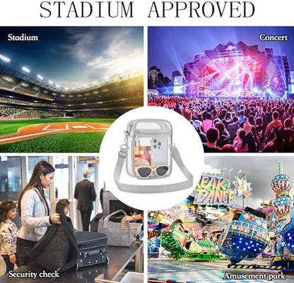 USPECLARE Clear Purse Stadium Approved CrossBody Bag for Men and Women