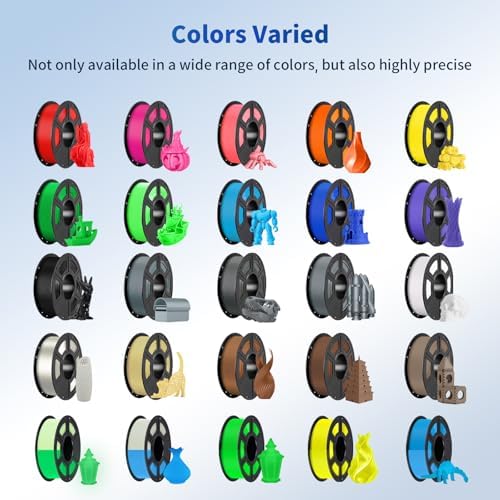 ANYCUBIC PLA Filament 1.75mm Bundle, 3D Printing PLA Filament 1.75mm Dimensional Accuracy +/- 0.02mm, 1KG Spool (2.2 lbs), 2KG Purple + Green