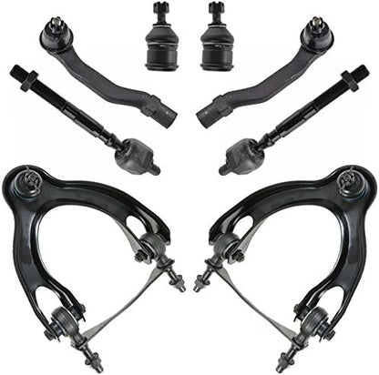 TRQ Front Steering & Suspension Kit Ball Joint Control Arm with Ball Joint Tie Rod Compatible with 1994-1997 Acura Integra 1992-1995 Honda Civic 1993-1997 Civic del Sol