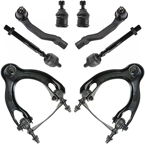 TRQ Front Steering & Suspension Kit Ball Joint Control Arm with Ball Joint Tie Rod Compatible with 1994-1997 Acura Integra 1992-1995 Honda Civic 1993-1997 Civic del Sol