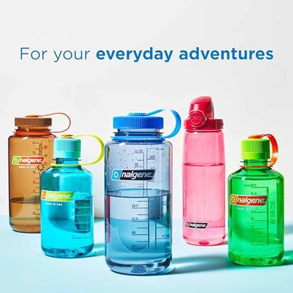 Nalgene Leak Proof Tritan BPA-Free Water Bottle - 32 oz Wide Mouth - Made in the USA for Outdoor Use & Daily Hydration (Amethyst)