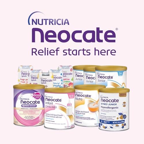 Nutricia Neocate Infant - Hypoallergenic, Amino Acid-Based Baby Formula - Well-Tolerated & Supports Normal Growth - Infant Formula with DHA, ARA & Iron - 14.1 oz can (Pack of 1)
