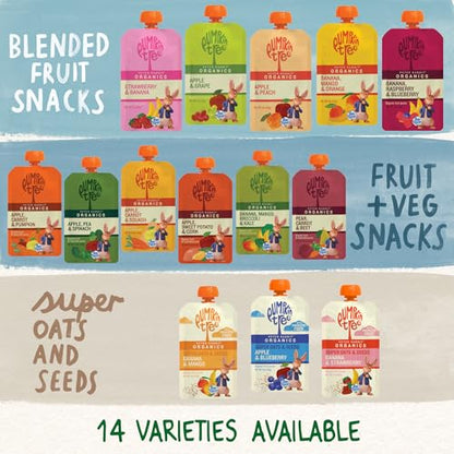 Pumpkin Tree Peter Rabbit Organics Strawberry and Banana Pure Fruit Snack, 4 Ounce (Pack of 36)
