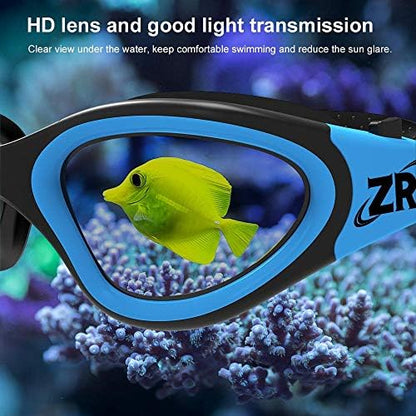 ZIONOR G1 Polarized Swimming Goggles for Unisex Adult Women Anti Fog 100% Anti UV Diving Goggles