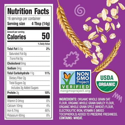 Earth's Best Organic Baby Food, Organic Whole Grain Multi-Grain Baby Cereal, Non-GMO, Easily Digestible and Iron Fortified Baby Food, 8 oz Box (Pack of 12)
