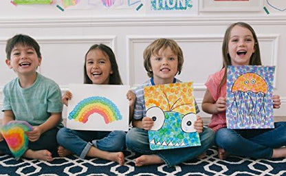 Do A Dot Art! Markers 6-Pack Rainbow Washable Paint Markers, The Original Dot Marker, Activity Craft Coloring Supplies for Kids and Toddlers, Made in the USA
