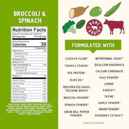 Serenity Kids 6+ Months Baby Veggie Puffs Toddler Snacks - Grain & Gluten-Free No Added Sugar - Organic Cassava Broccoli & Spinach - 1.5 Oz, 6 Pack