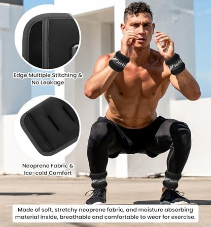 Ankle Weights A Pair of 1/2/3/4/6/8/10/12/20 LBS Wrist Leg Arm Weights for Women Men kids child with Adjustable Straps, Strength weighted for Physical Therapy Running Walking Fitness Gym Workout