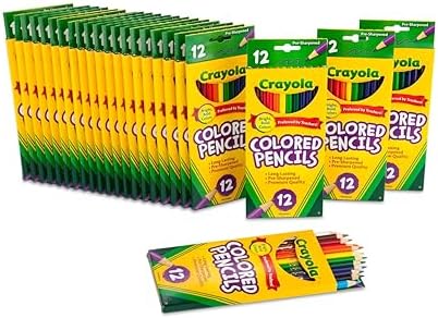 Crayola Bulk Colored Pencils for Kids (24pk), Essential Back to School Supplies For Teachers, Bulk Preschool & Kindergarten Classroom Must Haves, 12 Colors