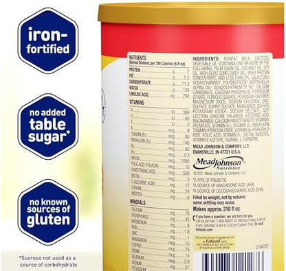 Enfamil Infant Formula, Milk-based Baby Formula with Iron, Omega-3 DHA & Choline, Powder Can, 21.1 Oz (Pack of 4)
