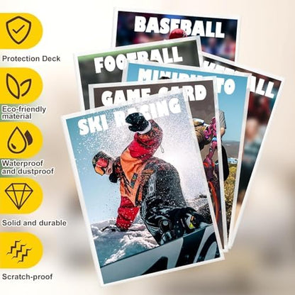 3000 Counts Card Sleeves Top Loaders for Trading Cards, Penny Soft Sleeves Baseball Card Sleeve Protectors Fit for Sports,Football,Game Cards