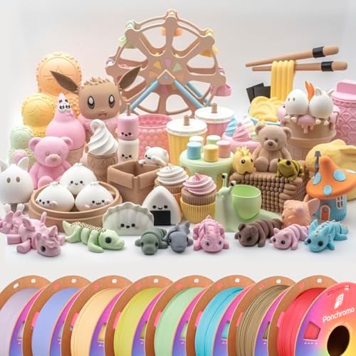 Polymaker Panchroma Matte PLA Filament, Pastel Candy 1.75mm 1kg 3D Printing Filament, Formerly Polyterra Matte, Fit Most FDM 3D Printers, 1kg Spool (2.2lbs)