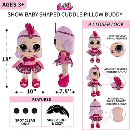 LOL Surprise Show Baby Kids Bedding Super Soft Plush Cuddle Pillow Buddy, One Size, By Franco