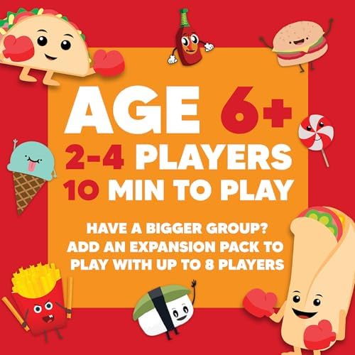 Taco vs Burrito - The Wildly Popular Surprisingly Strategic Card Game Created by a 7 Year Old - 5 Ways to Play - a Family-Friendly Party Game for Kids, Teens & Adults