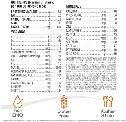 PurAmino Hypoallergenic Infant Drink, for Severe Food Allergies, Omega-3 DHA, Iron, Immune Support, Powder Can, 14.1 Oz (4 Count)
