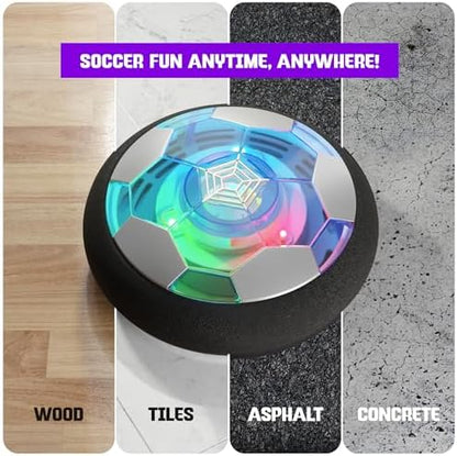 Hover Soccer Ball for Kids - Boy Birthday Gifts - Indoor Toy Games Gift for Boys Age 6, 7, 8, 9, 10, 11, 12 Year Old - Light-Up Toys Game for Kid - 6-8, 8-12 - Gift for 8 Year Olds (Single)