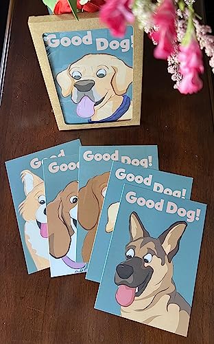Pet Report Card Set, Dog Boarding & Pet Sitter Forms, Cute Dog Walker Report Card, Dog Lovers Card, Multi-Dog Pack of 25 Cards