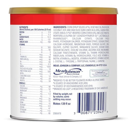 Enfamil Nutramigen Baby Formula, Hypoallergenic and Lactose Free Formula with Enflora LGG, Fast Relief from Severe Crying and Colic, Powder Can, 19.8 Oz (Pack of 1)