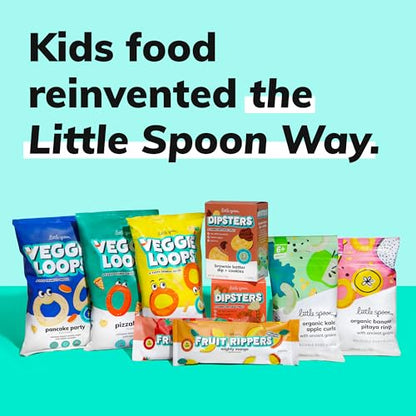 Little Spoon Kale Apple Meltable Baby Puffs, Organic Corn Quinoa Sorghum, No Rice, No Added Sugar Snacks, Encourages Self-Feeding, 1 Oz Bag, 4 Pack