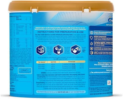 Enfamil Optimum (Enspire), Our Closest Formula to Breast Milk, Immune-Supporting Lactoferrin and Brain-Supporting DHA Baby Formula, Powder 20.5 Oz Tub, Pack of 4