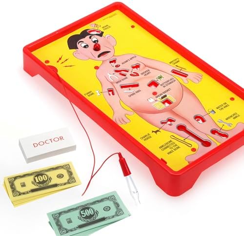 Operation Electronic Board Game, Family Games for Kids Ages 6+, Kids Board Games for 1+ Players, Funny Games for Kids, Kids Gifts (Amazon Exclusive)