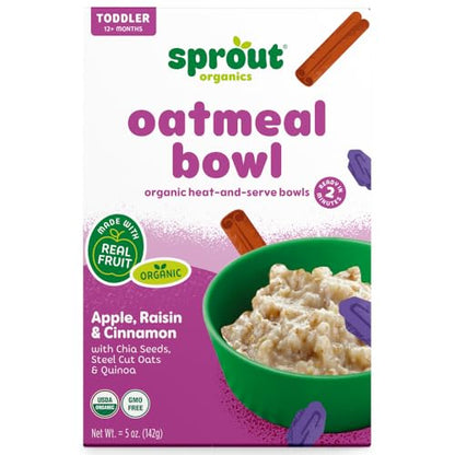Sprout Organics, Toddler Meal, Apple Raisin Oatmeal (8 Count)