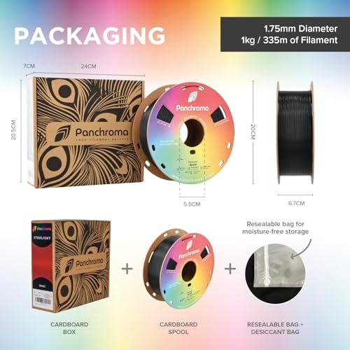 Polymaker Panchroma Matte PLA Filament, Muted White 1.75mm 1kg 3D Printing Filament, Formerly Polyterra Matte, Fit Most FDM 3D Printers, 1kg Spool (2.2lbs)