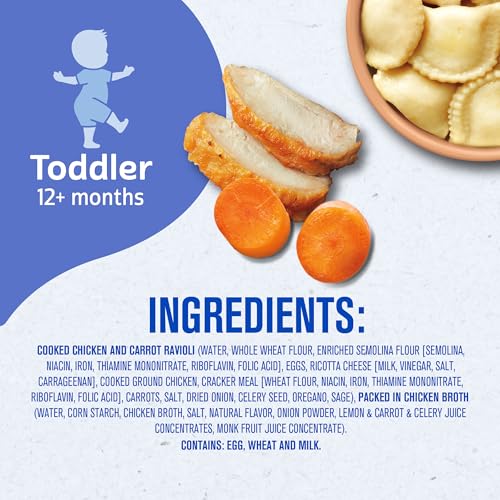 Gerber Pick-ups, Chicken & Carrot Ravioli in a Chicken Broth, 6 Ounce (Pack of 8)