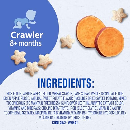 Gerber Baby Snacks Puffs, Sweet Potato, 1.48 Ounce (Pack of 6)