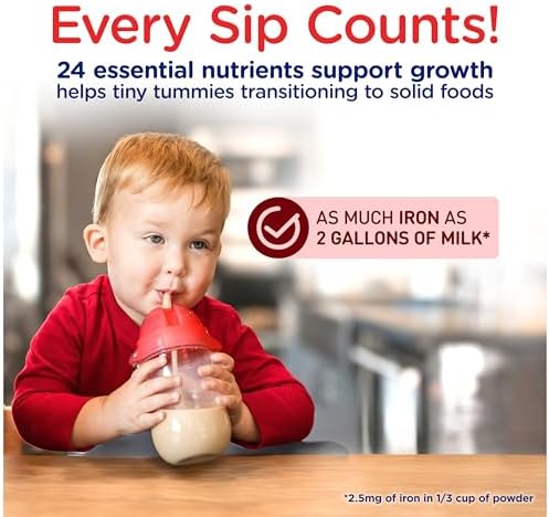 Enfagrow NeuroPro Toddler Nutritional Drink, Made with Real Milk, Brain-Building Omega-3 DHA, Nutrients for Growth & Immune Support, Non-GMO, Ready to Use, 8 fl Oz (24 Bottles)