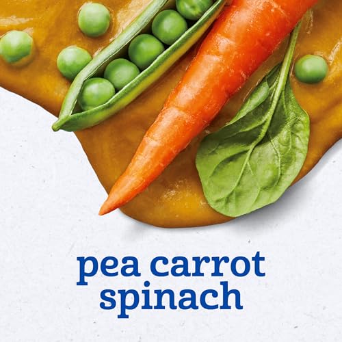 Gerber 2nd Foods Pea, Carrot & Spinach Pureed Baby Food, 4 Ounce Tubs, 2 Count (Pack of 8)