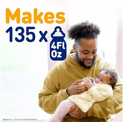 Enfamil Infant Formula, Milk-based Baby Formula with Iron, Omega-3 DHA & Choline, Powder Can, 21.1 Oz (Pack of 4)