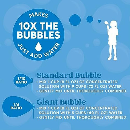 JOYIN 32 oz Bubble Solution Refills (Close to 1L/ 2.5 Gallon), Concentrated Solution for Bubble Machine, Wands, Blower, Easter (Orange)