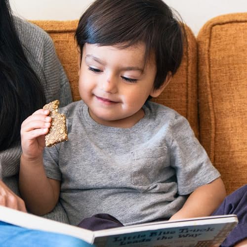 Happy Tot Organics Fiber & Protein Soft-Baked Oat Bars Toddler Snack Apple & Spinach, 0.88 Ounce Bars, 5 Count Box (Pack of 6)