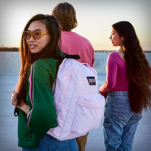 JanSport SuperBreak One Backpack - Durable, Lightweight Bookbag with 1 Main Compartment, Front Utility Pocket with Built-in Organizer - Premium Backpack, Faded Floral Fresh Mint