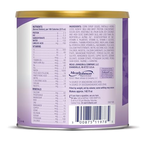 Enfamil Gentlease Baby Formula, Reduces Fussiness, Gas, Crying and Spit-up in 24 hours, DHA & Choline to support Brain development, Value Powder Can, 19.9 Oz