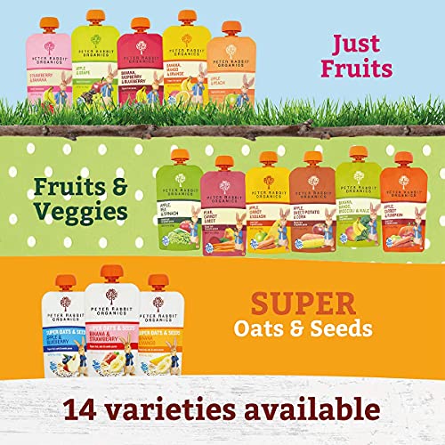 Pumpkin Tree Organics Super Oats & Seeds, Banana & Strawberry, 4 Ounce (Pack of 10)