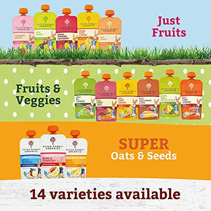 Pumpkin Tree Organics Super Oats & Seeds, Banana & Strawberry, 4 Ounce (Pack of 10)