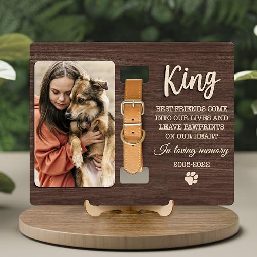 Pet Collar Memorial Frame with Photo, Dog Collar Memorial Frame, Dog Memorial Gifts for Loss Of Dog, Pet Bereavement Gifts, Pet Memorial, Dog Lover Gift